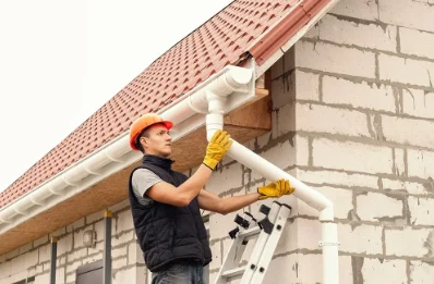Pose et remplacement de gouttières à Herchies